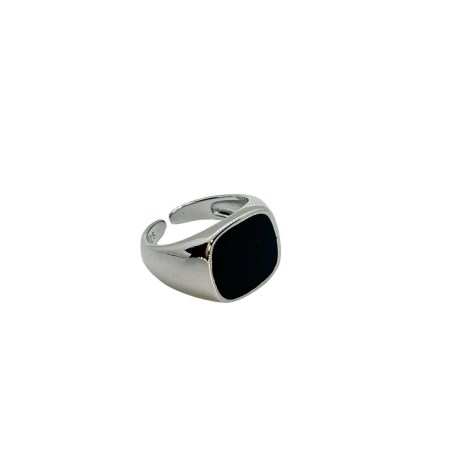 ring silver 925 with black stone
